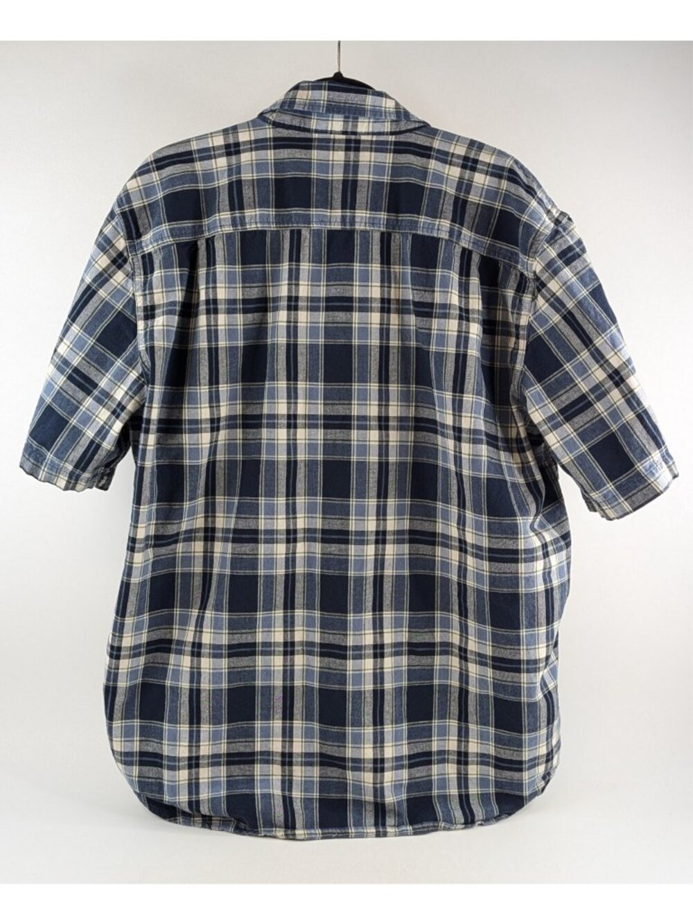 Carhartt Mens XL Shirt Plaid Short Sleeve Button Down 104174-DBD Relaxed Fit EUC - Picture 3 of 9